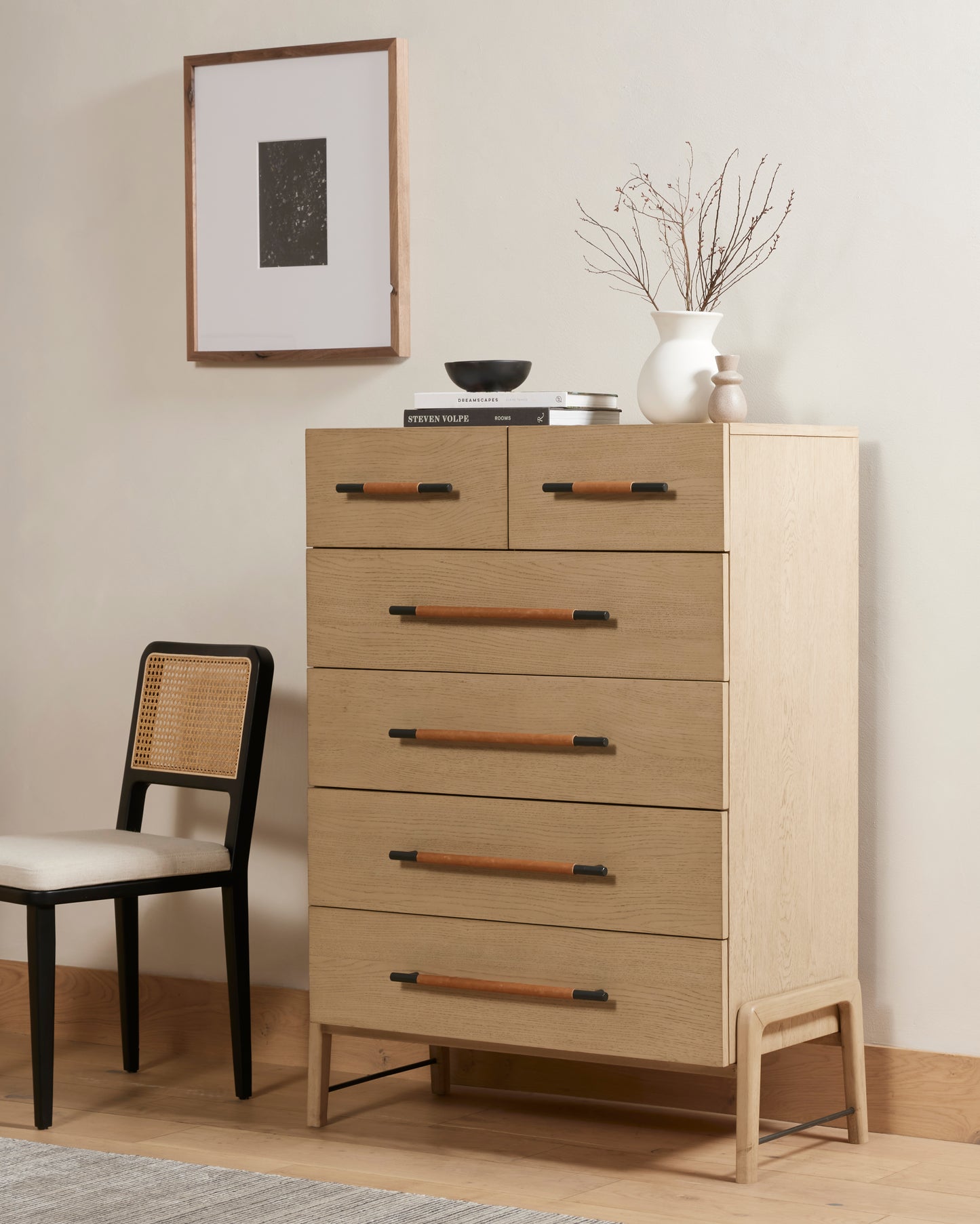 Rosedale 6 Drawer Tall Dresser-Yucca Oak