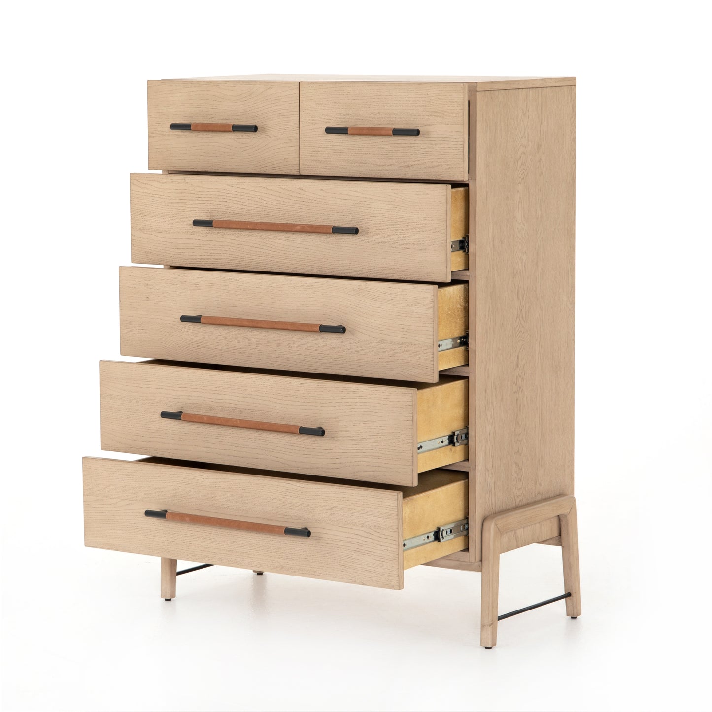 Rosedale 6 Drawer Tall Dresser-Yucca Oak