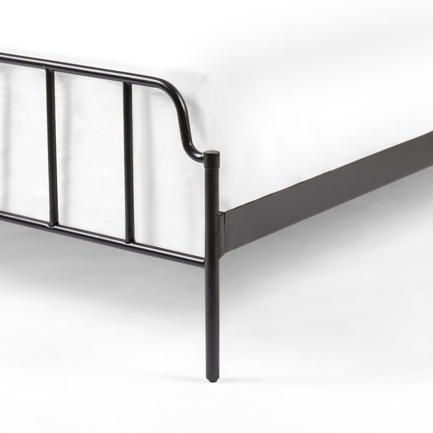 Zara Iron Bed-Midnight Iron-Queen