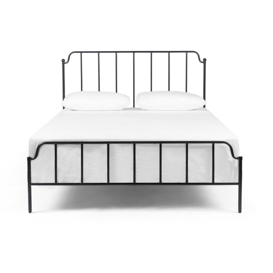 Zara Iron Bed-Midnight Iron-Queen