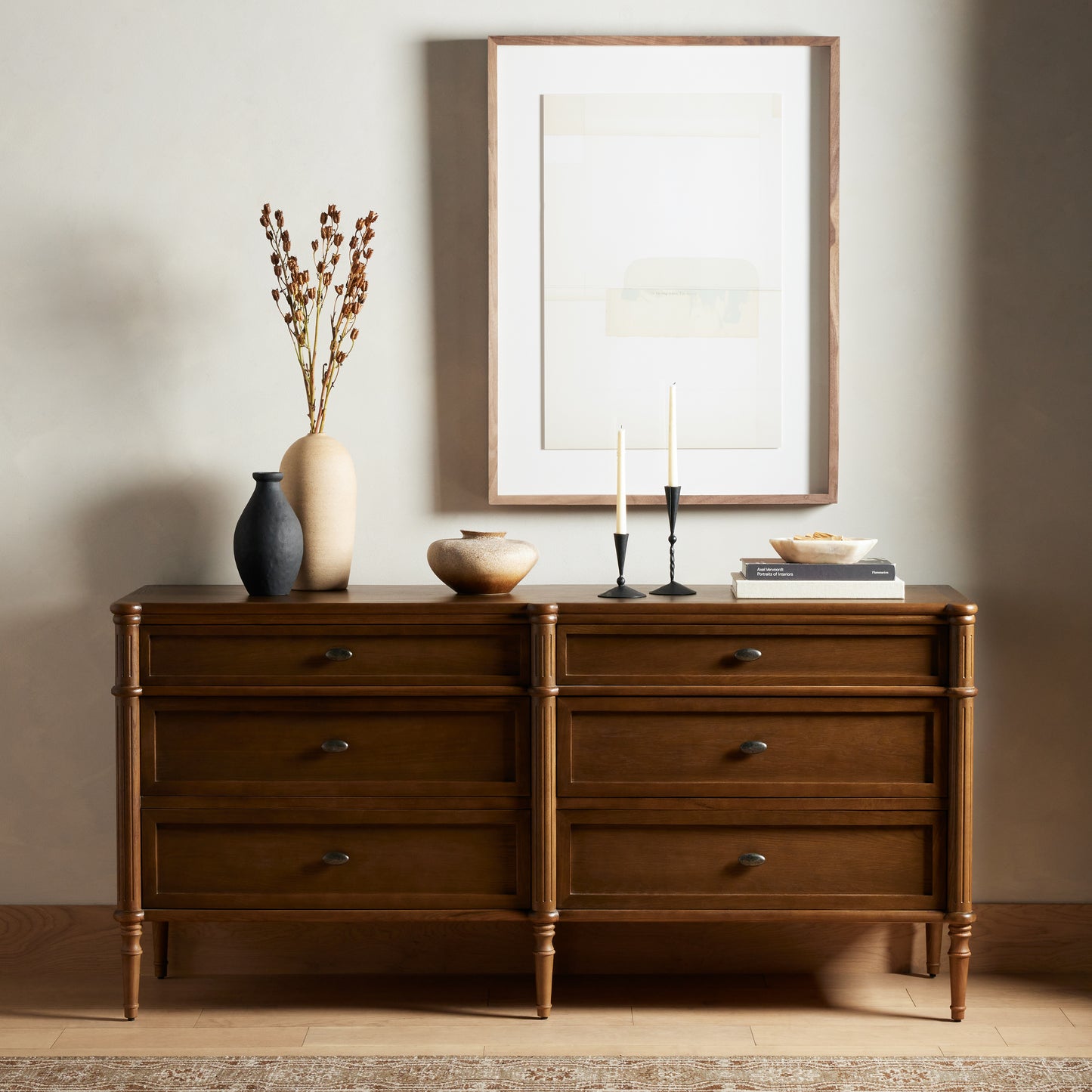 Toulouse 6 Drawer Dresser-Toasted Oak