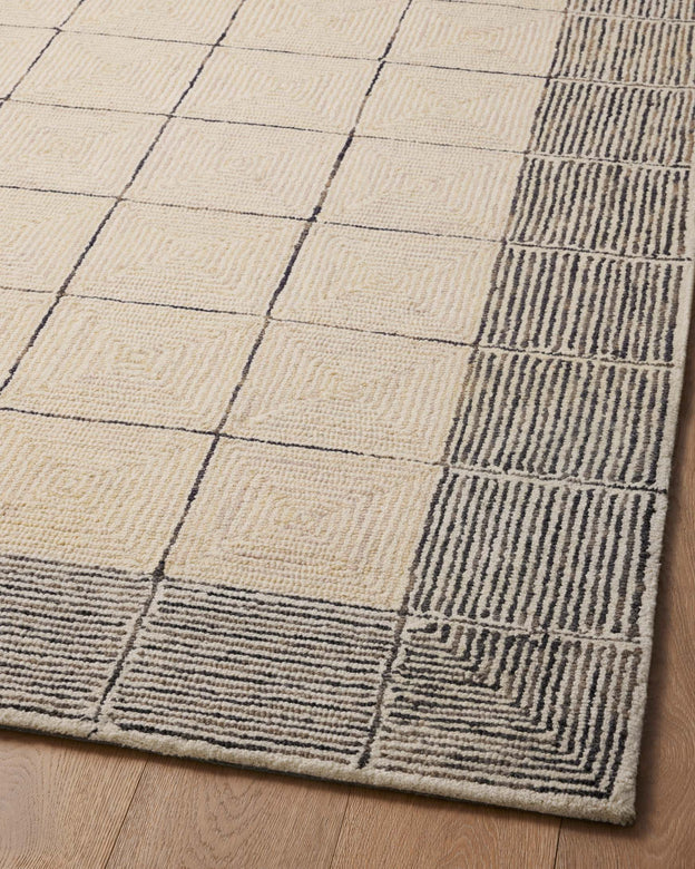 FRA-02 CJ Cream / Black | Loloi Rugs