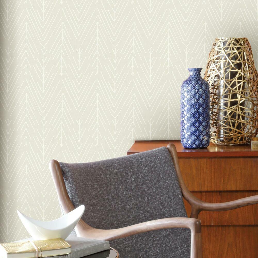 Twig Hygge Herringbone Peel and Stick Wallpaper