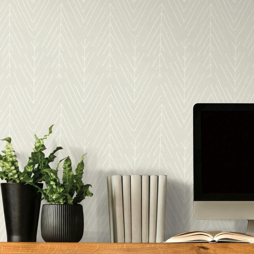 Twig Hygge Herringbone Peel and Stick Wallpaper