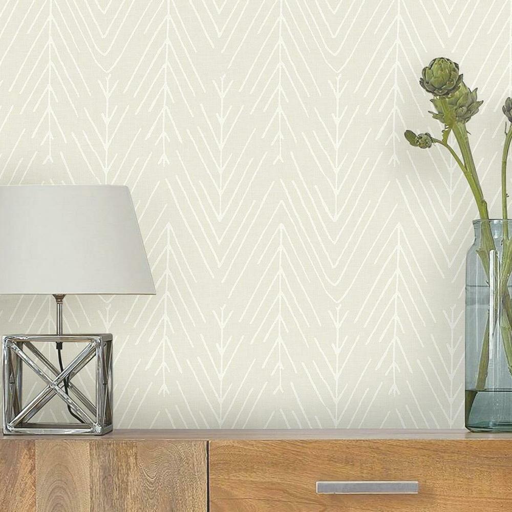 Twig Hygge Herringbone Peel and Stick Wallpaper