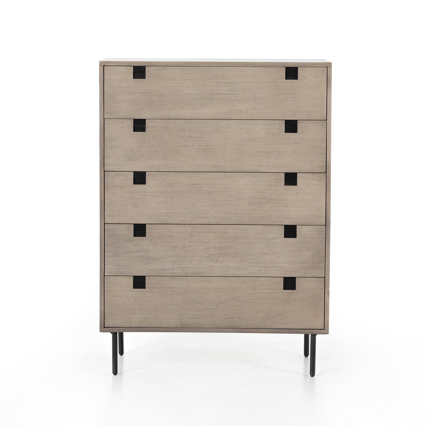 Carly 5 Drawer Dresser-Grey Wash Veneer