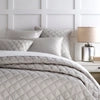 Quilted Silken Solid Coverlet