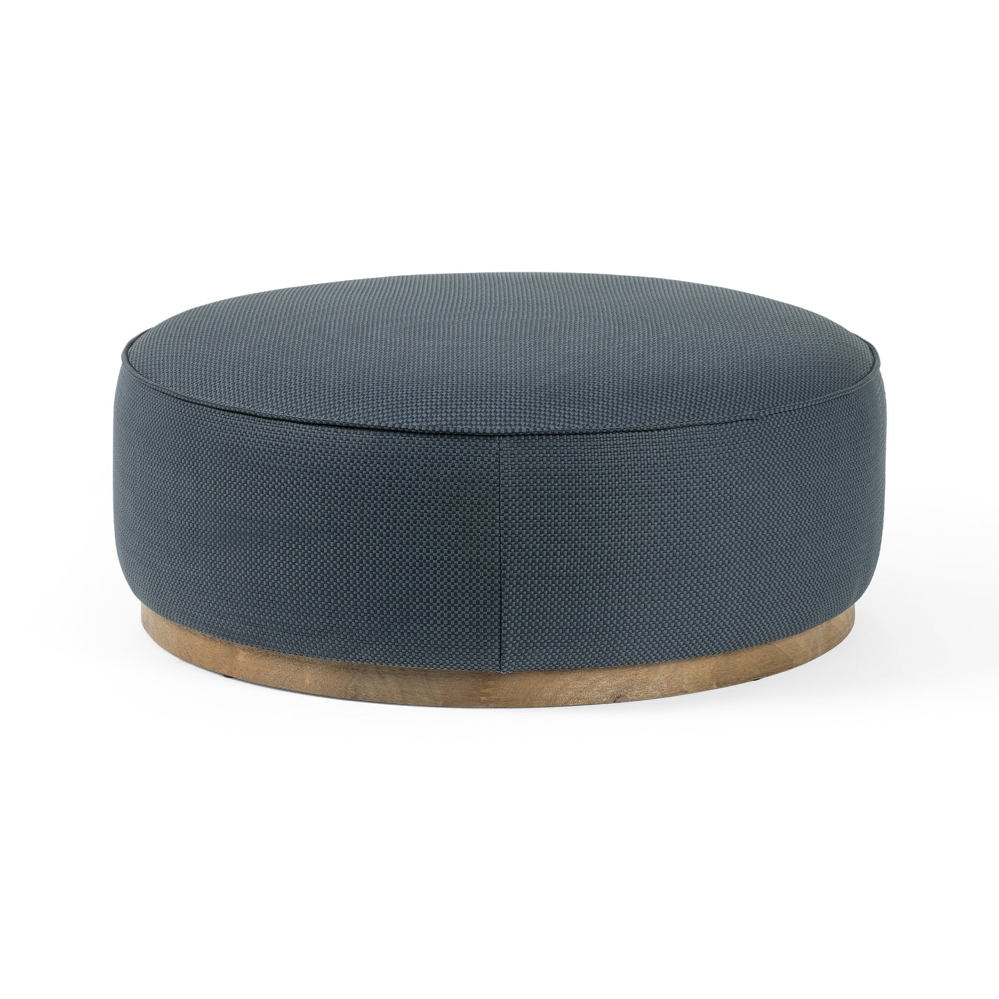 Sinclair Large Round Ottoman-Cobalt