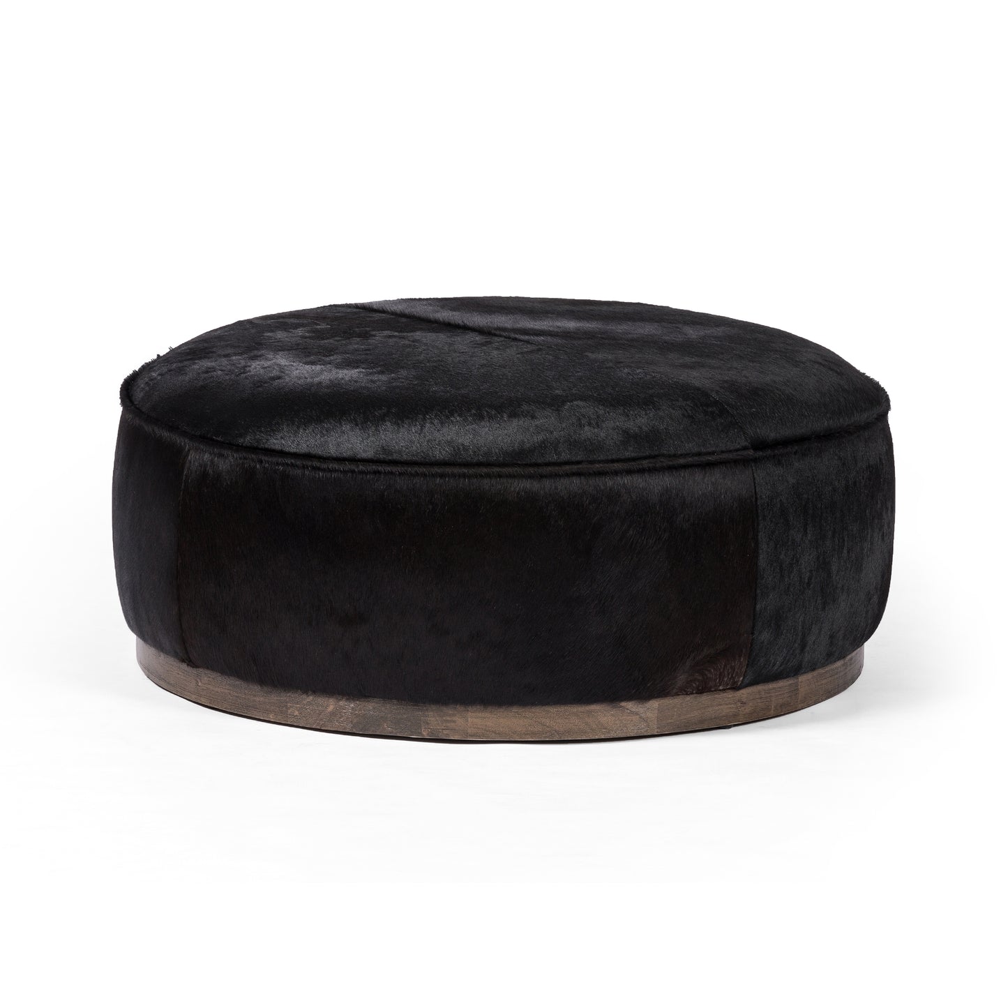 Sinclair Large Round Ottoman-Dark Hair