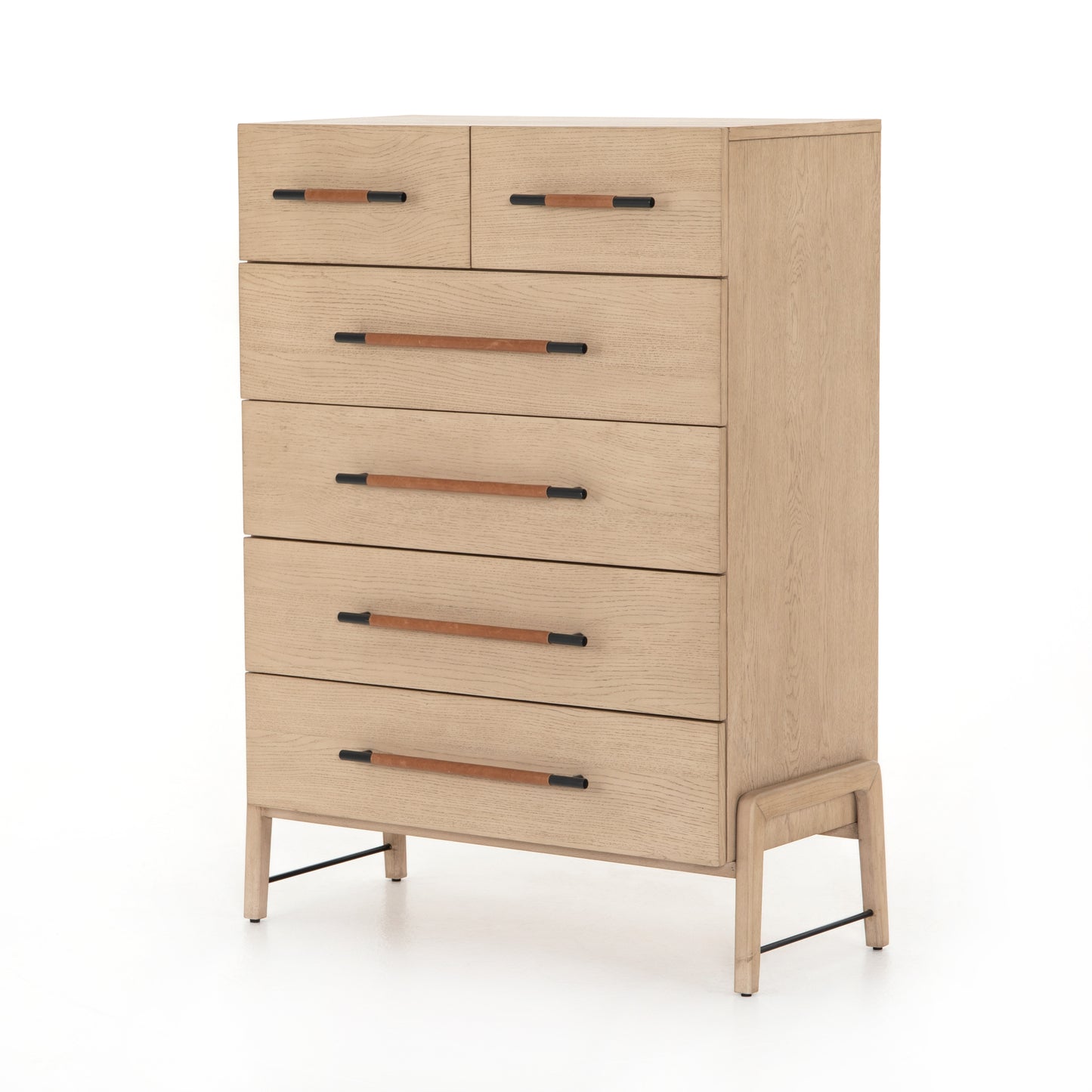 Rosedale 6 Drawer Tall Dresser-Yucca Oak