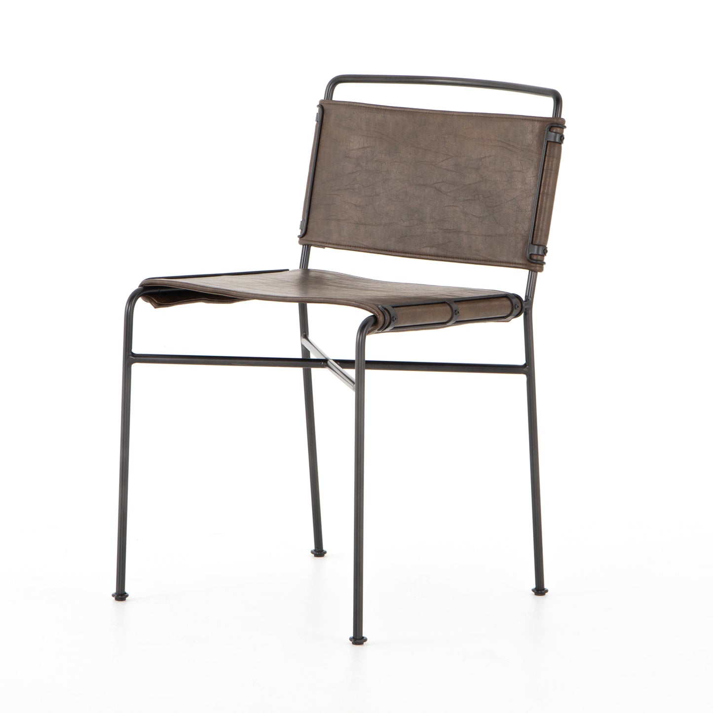 Wharton Dining Chair-Distressed Brown