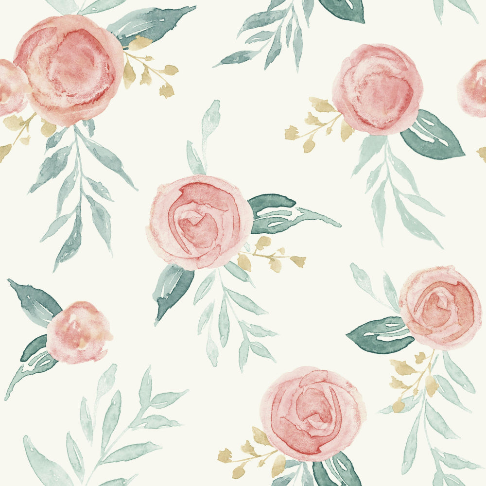 Watercolor Roses Wallpaper