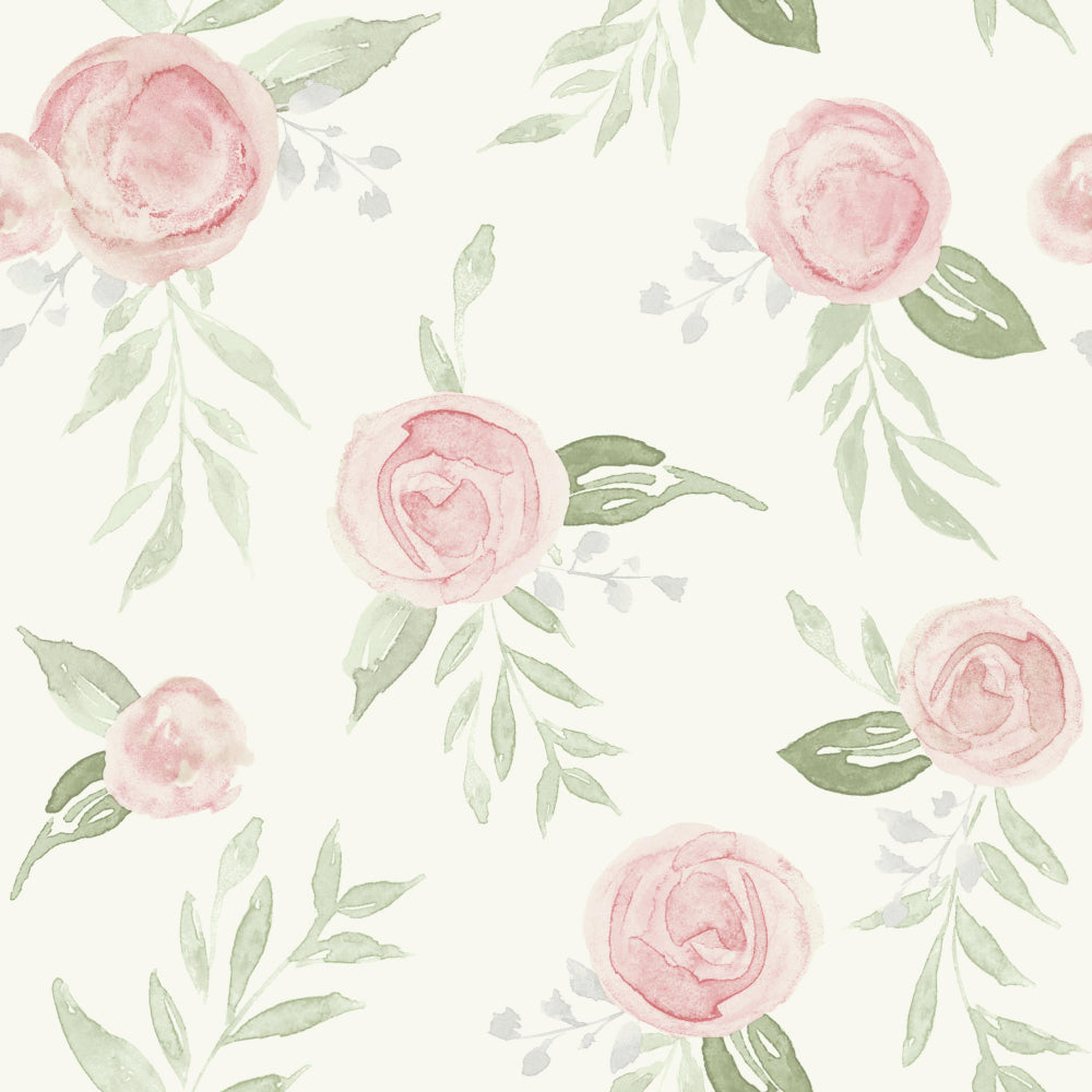 Watercolor Roses Wallpaper