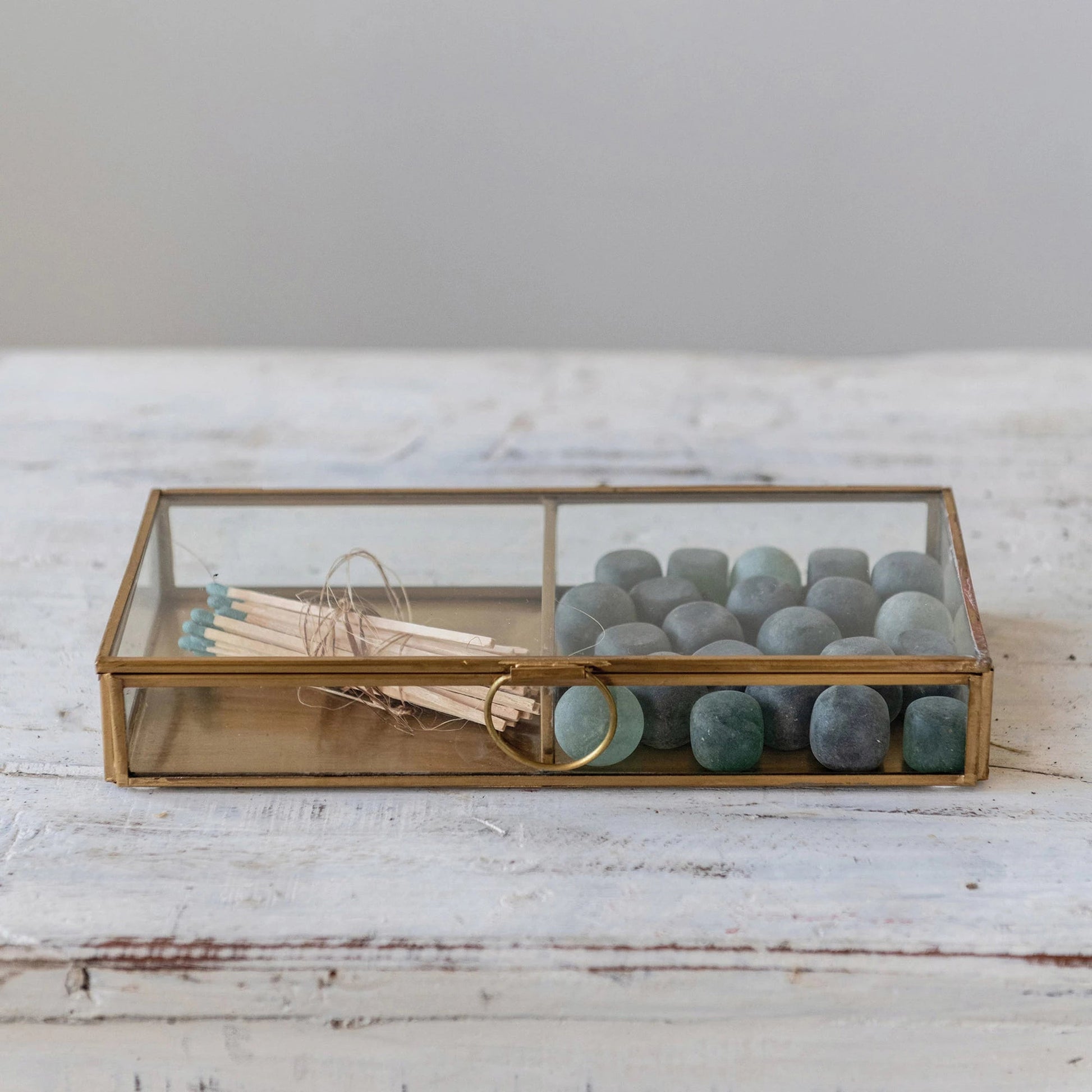 Brass and Glass Display Box - Astonishing Home Collection